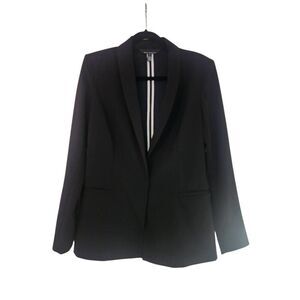 White House Black Market Black blazer one snap closure size 6